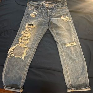 Women’s American Eagle Outfitters “Tom Girl” Ripped Jeans